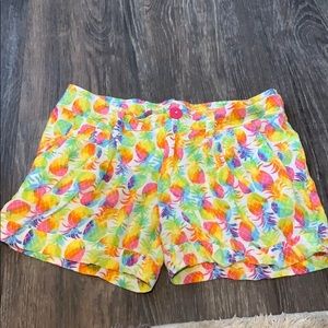 Rainbow pineapple shorts